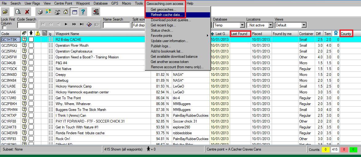 Refresh Cache Data